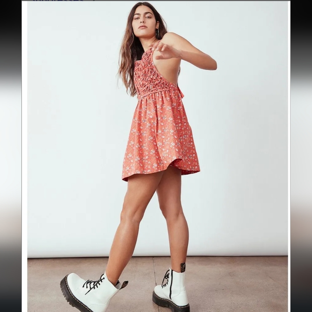Free People Petunia Backless Mini Dress. Size XS
